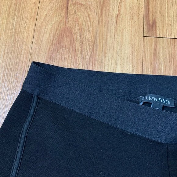 Eileen Fisher Slim Cotton Stretch Pull On Pants - Picture 5 of 12